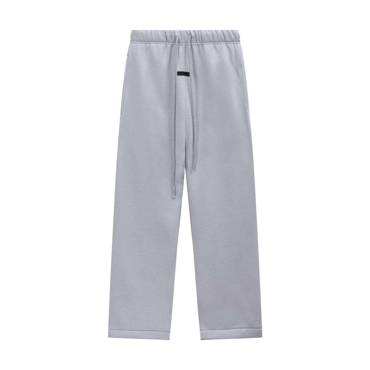 Fear Of God Essentials Silicone Letter Straight‑Leg Sweatpants Light Grey