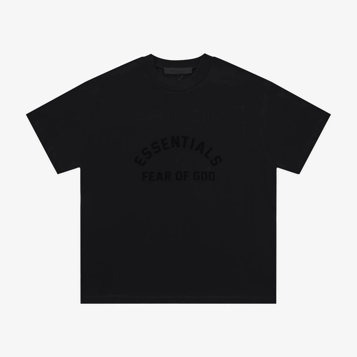 Fear Of God Essentials Arch 3D Double Line Short Sleeve T-Shirt Black