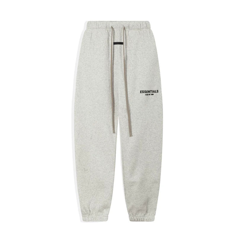 Fear Of God Essentials Logo Jogger Sweatpants Light Oat Heather
