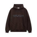 Fear Of God Essentials Silicone Letter Pullover Hoodie Dark Brown