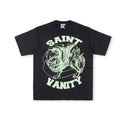 SAINT VANITY Winged Creature Graphic Short-Sleeve T-Shirt - Black / Light Green